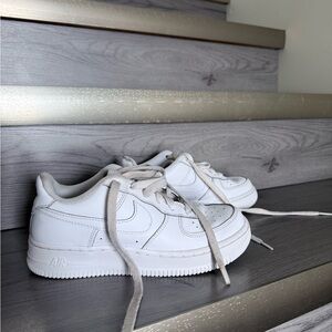 Nike Air Force 1 Kids 4Y White Sneakers – Very Clean Condition | Youth AF1 Low
